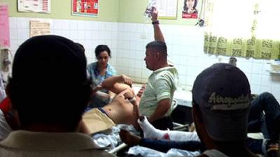 Los educadores con más problemas de salud fueron trasladados al hospital Mario Rivas de San Pedro Sula.