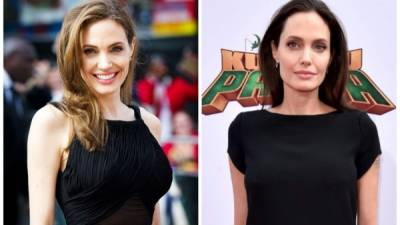 Así lucía hace un tiempo la actriz Angelina Jolie, en el estreno de la cinta fue notoria su delgadez.