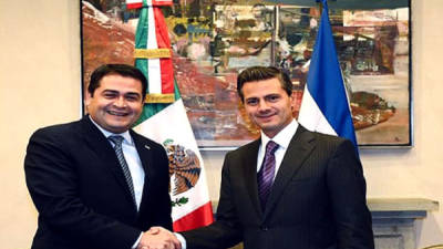 El presidente de Honduras Juan Orlando Hernández visitó en tierras mexicanas a su par de ese país Enrique Peña Nieto en diciembre de 2013.