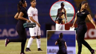 Conoce a la sexy fisioterapeuta que trabaja con el equipo Plaza Amador de Panamá y que enamoró en la llave de semifinales contra el Olimpia.