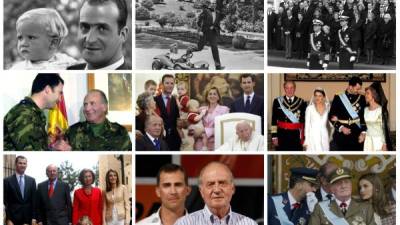 Los momentos más importantes del príncipe Felipe y el rey Juan Carlos.