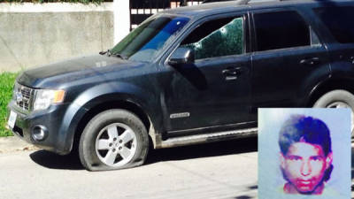 Según la Policía Nacional, la camioneta abandonada fue usada para ultimar al guardia de seguridad este lunes.