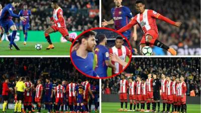 El Girona con el hondureño Antony 'Choco' Lozano de titular enfrentó al Barcelona en el Camp Nou y cayó goleado 6-1. Estas son las mejores imágenes del partido.