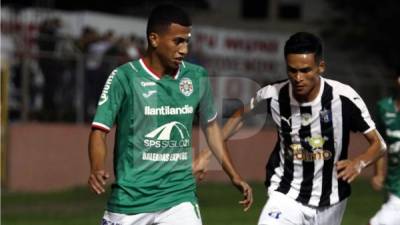 Selvin Guevara sumó minutos en el partido amistoso de Marathón contra el Honduras Progreso.