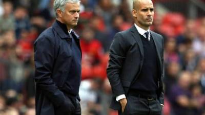 Mourinho y Guardiola se volverán a ver las caras en el Manchester City-Tottenham de la Premier League.