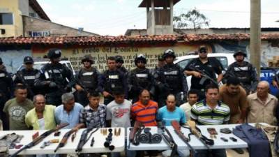 Esta banda criminal fue desarticulada tras allanar 47 propiedades en Olancho en mayo de 2015. Foto de archivo.