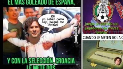 Las redes sociales se inundaron de memes por la derrota de México ante Croacia y Memo Ochoa es el gran protagonista de las burlas. Mira los mejores.