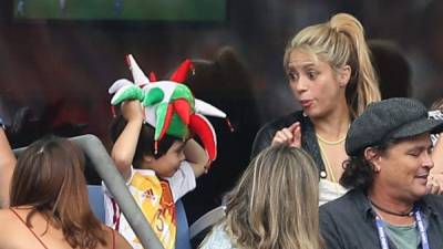 Shakira también sufrió con sus hijos la eliminación de España de la Eurocopa 2016.