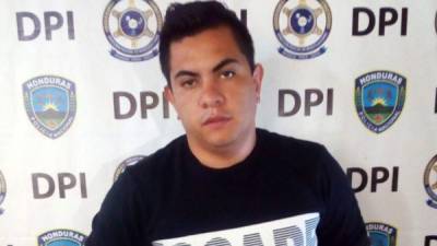 Paúl Maley Rubio Aguilar al momento de su arresto.
