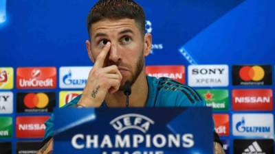 Sergio Ramos habló en conferencia de prensa de cara al duelo de este martes ante Bayern Múnich. FOTO AFP /GABRIEL BOUYS
