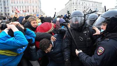 Las protestas en Rusia están prohibidas si no son aprobadas por las autoridades. Foto AFP