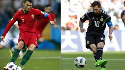 Cristiano Ronaldo supera a Lionel Messi en penales lanzados en sus carreras. Foto AFP