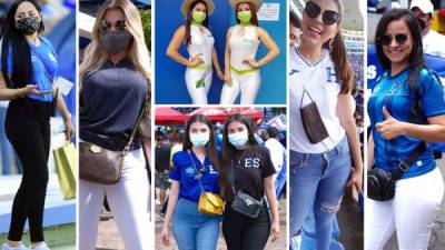 Las bellas chicas que adornan el partido entre El Salvador y Honduras en el estadio Cuscatlán por la eliminatoria de la Concacaf rumbo al Mundial de Qatar 2022. Fotos Yoseph Amaya
