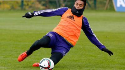 Andy Najar se quedó entrenando en la casa del Anderlecht.