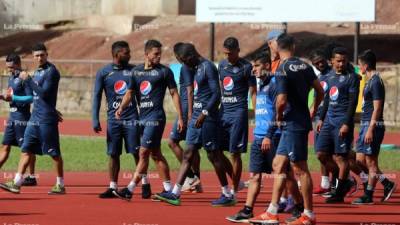 El Motagua se alista para enfrentar en semifinales al Platense. FOTO David Romero.