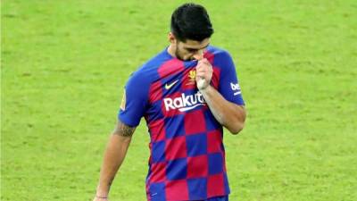 Luis Suárez es una dura baja para el FC Barcelona en este momento de la temporada. Foto EFE