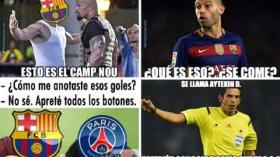 Las redes sociales se han inundado con memes luego de la polémica clasificación del FC Barcelona en la Champions League tras ganar por 6-1 al PSG.