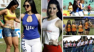 Ellas son las hemosas chicas que le pusieron la belleza a la jornada 12 del Torneo Clausura 2018 de la Liga Nacional del fútbol hondureño.
