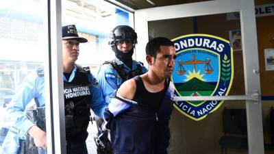 El guardia Ángel Aguilar fue detenido en las últimas horas en La Unión, Lempira.