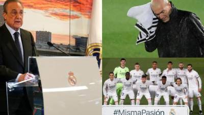 Tras ser proclamado oficialmente como presidente del Real Madrid hasta el 2025, Florentino Pérez se alista para incorporar fichajes de lujos y un par de salidas en el cuadro blanco para la próxima campaña. Fotos EFE, AFP y Facebook Real Madrid.