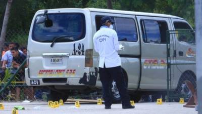 En 2015, la terminal de buses en Choloma se tiñó de sangre. Fueron asesinadas ocho personas.