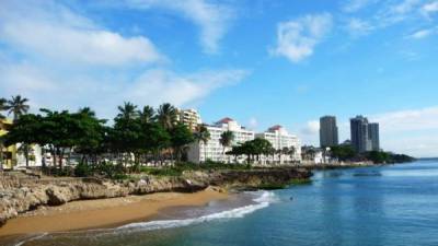 Santo Domingo está situado sobre el Mar Caribe.