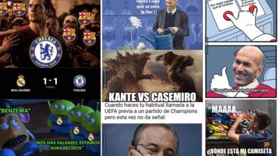 Los mejores memes que dejó el empate del Real Madrid (1-1) contra el Chelsea en la ida de las semifinales de la Champions League con burlas a Zidane, Hazard y Barcelona.
