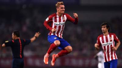 Griezmann anotó un doblete en el partido de pretemporada.