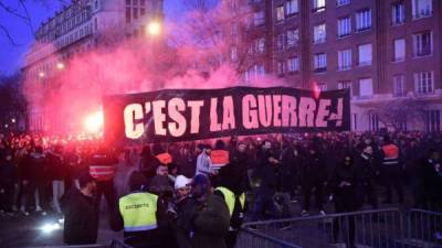 Los aficionados del PSG le han llamado guerra al juego ante Real Madrid.