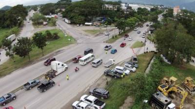 Los sampedranos podrán ver las primeras obras a finales de año en el bulevar del norte, donde serán meses de trabajo municipal y de la concesionaria Siglo 21. Foto: Yoseph Amaya.