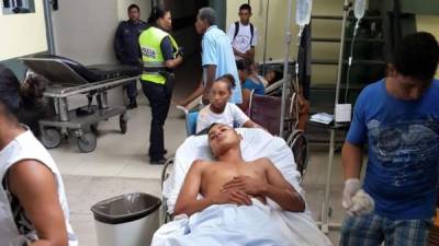 Las personas heridas fueron trasladadas a un centro asistencial de Morazán, Yoro.