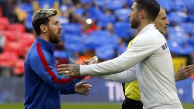 Messi encaró e insultó a Sergio Ramos.