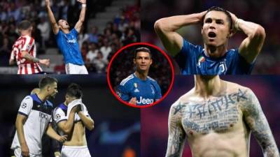 Cristiano Ronaldo fue protagonista en este inicio de la Champions League. Acá las imágenes que dejó el partido Atlético-Juventus y otros juegos del día en la primera jornada.