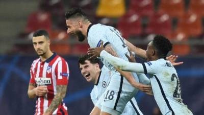 Oliver Giroud se lució con el golazo de chilena que se gastó ante el Atlético de Madrid.