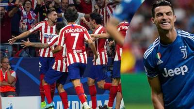 Héctor Herrera marcó un gol y el Atlético igualó contra la Juventus de Cristiano Ronaldo.