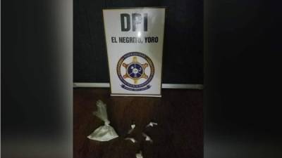 Al detenido se le prepara expediente investigativo por el delito en flagrancia de posesión para el tráfico ilícito de drogas.