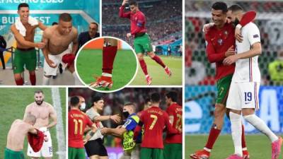 Las imágenes del partidazo que protagonizaron Portugal y Francia en la Eurocopa, con Cristiano Ronaldo llevándose los focos. Fotos - EFE/AFP