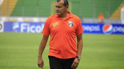 Wilmer Cruz durante el juego ante Motagua .