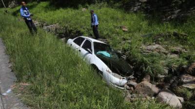 Los tres accidentados fueron llevados al HEU.