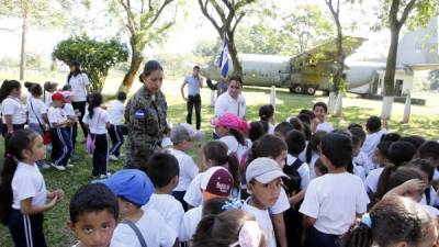 Los menores en La Ceiba participaron en las primeras actividades. Foto: Esaú Ocampo.