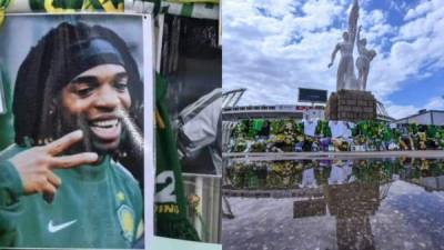 El club Beijing Guoan de la Liga de China y sus aficionados le rindieron un emotivo homenaje al exfutbolista hondureño Walter 'Pery' Martínez, quien falleció la tarde del domingo en Nueva York, Estados Unidos. Las imágenes de lo que han hecho por el catracho son emotivas. Fotos Instagram.