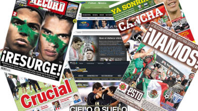 Portadas de algunos diarios mexicanos sobre el partido ante Honduras.