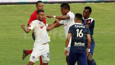 El clásico entre Motagua y Olimpia tuvo de todo.