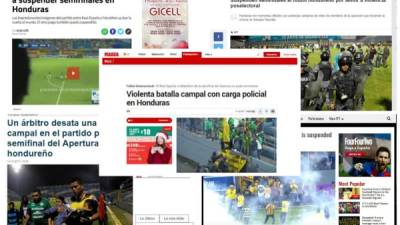 La violencia que se desató en el estadio Morazán durante el partido Real España-Marathón de semifinales fue vista por el mundo. Así informaron los medios internacionales.