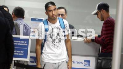 Santiago Vergara en el aeropuerto Toncontín de Tegucigalpa.