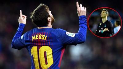 Messi le saca una gran ventaja a Cristiano Ronaldo en la tabla de goleadores de la Liga Española.