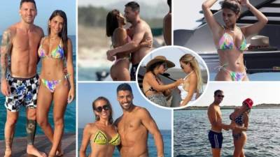 Lionel Messi parece no estar preocupado por su futuro y mientras eso se resuelve, el astro argentino disfruta de sus vacaciones a borde de un yate en Ibiza junto a su bella esposa Antonela Roccuzzo y sus amigos Luis Suárez y Cesc Fábregas, que son acompañados por sus parejas.Fotos cortesía Diario As, Mundo Deportivo e Infobae