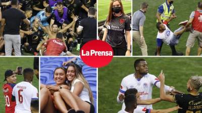 Las imágenes del partido amistoso Olimpia-Motagua en el estadio Red Bull Arena de Nueva Jersey (Estados Unidos), en el que hubo de todo. Fotos - Netaplí Romero/Enviado Especial