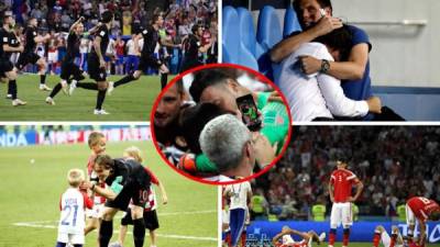 Las mejores imágenes que no viste en televisión del partido Rusia-Croacia en los cuartos de final del Mundial de Rusia 2018.