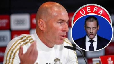 Zidane no tuvo problemas en responder a las amenazas de Aleksander Ceferin, presidente de la UEFA.